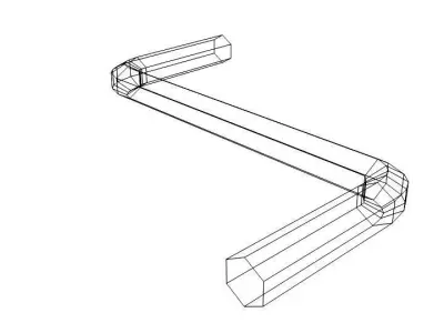 Mechanical Handtools - Hex key Wrench 3D model