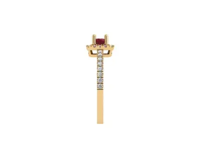 Solitaire Engagement Ring 3D print model 54