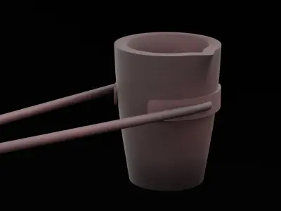 Crucible Tongs Tool Low-poly 3D model