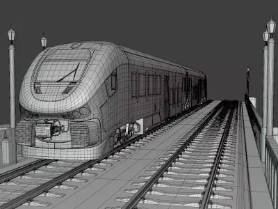 Viadcut with Pesa Link 3D model