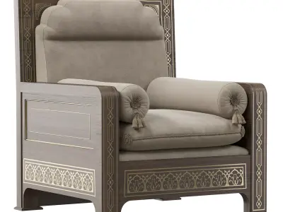 Armchair from arabic 3D model