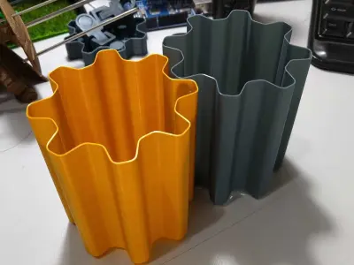 Gear Vase Stackable Free 3D print model