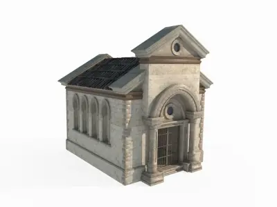 Modern Architecture Cemetery 3D model