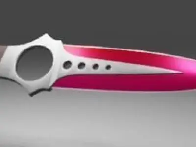 Knife the skeleton CS GO 3D model