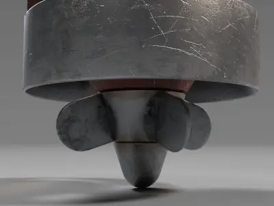 Nuclear BOMB Low-poly 3D model purchase
