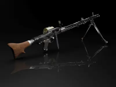 MG 34 3D model purchase