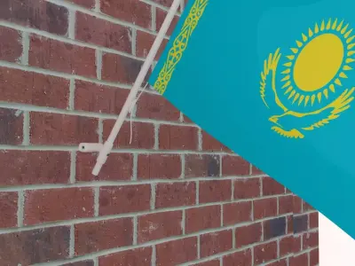Flag of Kazakhstan 3D model