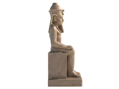 statue of Ramses 2 Low-poly 3D model