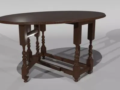 Gate Leg Table 3D model
