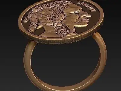 indian ring 3D print model