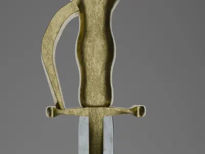 Ancient Indian Sword 3d model 3D model
