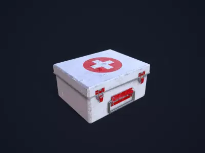 First Aid Kit Low-poly 3D model purchase