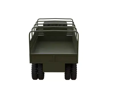 GMC CCKW WWII Military Cargo Truck  High Quality 3D Model Low-poly 3D model