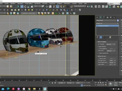 Camouflage Helmet Model 3D model