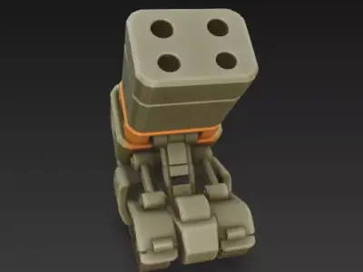 Metal Slug Missile Launcher 01 Free 3D print model