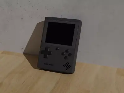 game boy 3D model