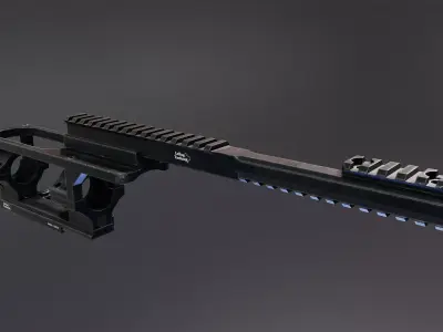 LT STOMP Scope Mount Low-poly 3D model