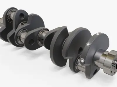 crankshaft 3D model by MS-Studio-3D from CGTrader
