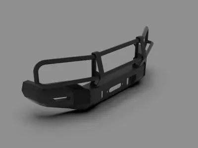 Generic Metal Bumper for Ford F-350 3D model