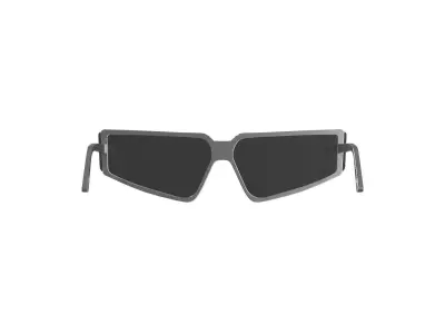 Black Square Sunglasses 3D model