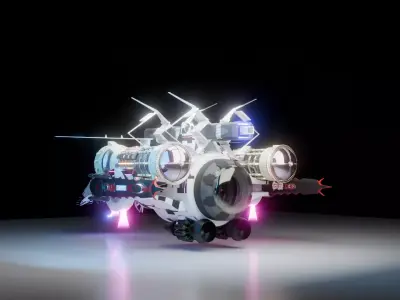 sci fi vehicle 3D model buy
