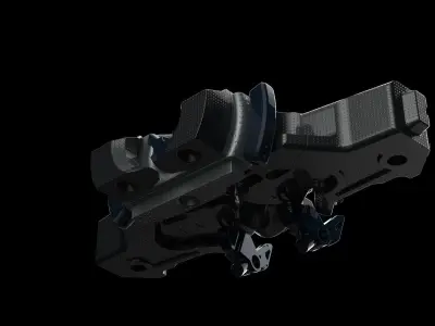 Mech part hard surface automatic 3D model