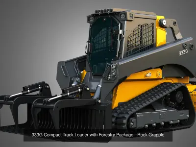 332G and 333G with 5 Attachments 3D Model Pack