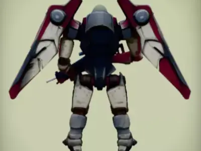 Humanoid Combat Walker 3D model