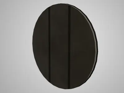 Modern clock Low-poly 3D model