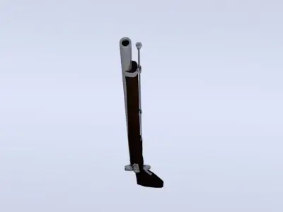Brown bess flintlock musket Free low-poly 3D model