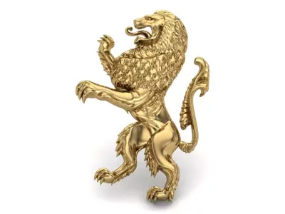 lion pendent 3D print model