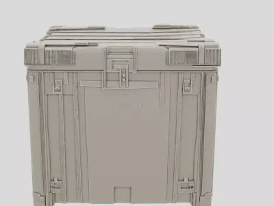 Remote Research Outpost Supply Crate for 3D print 3D model