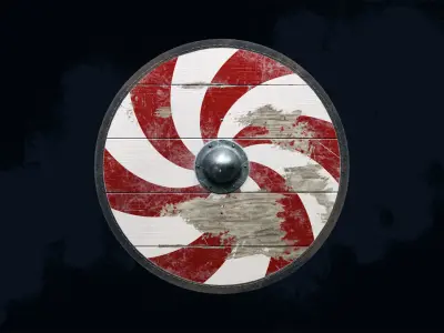 Viking Shield 2 - Battleworn collection 3D Model Pack