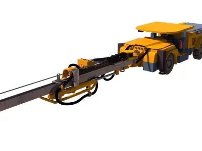 Boomer Epiroc S1 Low-poly 3D model