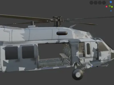 Airplane Low-poly 3D model Low-poly