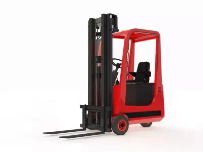 Forklift Small 3 Wheels 3D model