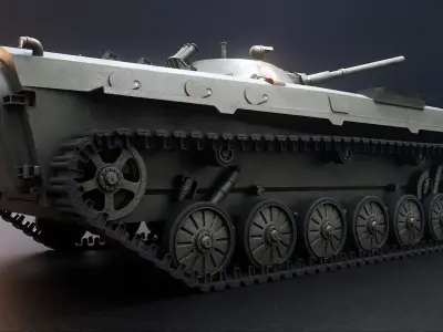 BMP 1 - Russian Armored Infantry Vehicle Low-poly 3D model