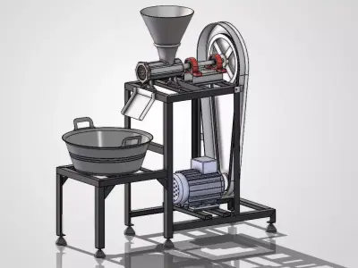 Meat Grinder machine 3D model