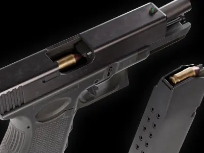 VR Ready G19 Low Poly Low-poly 3D model