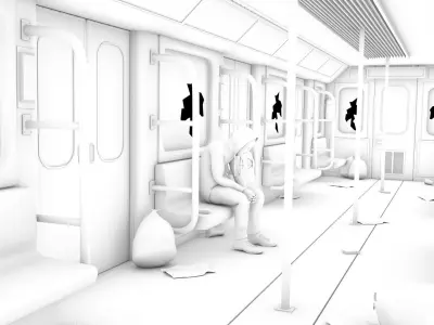 Abandoned Metro 3D model