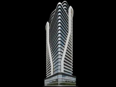 High-Rise Building ID011 3D model