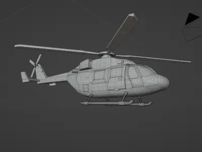 HAL Dhruv 3D Model 3D print model