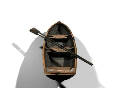 Boat and blade 3D model