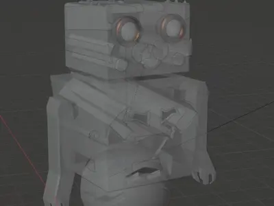 Scifi robot star wars like 3D model