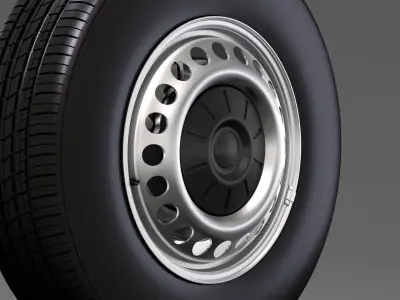 Volkswagen Transporter Van T6 wheel 2017 3D model