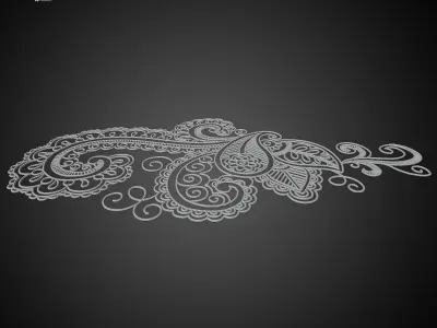 Floral Ornament Pattern 05 Free 3D model