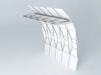 panel airplane seat with stripe Free 3D model