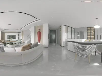 Home Modern Guest villa decoration 3D model