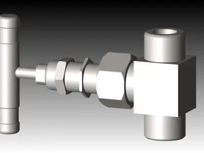 SWAGELOK NPT SS 6NBF6 3D model