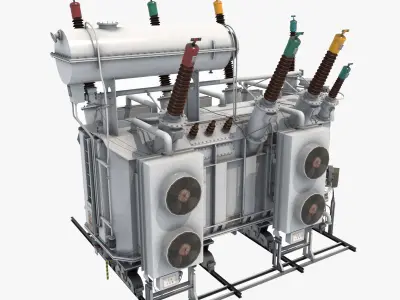  Main Transformer Of Power Station 2 3D model